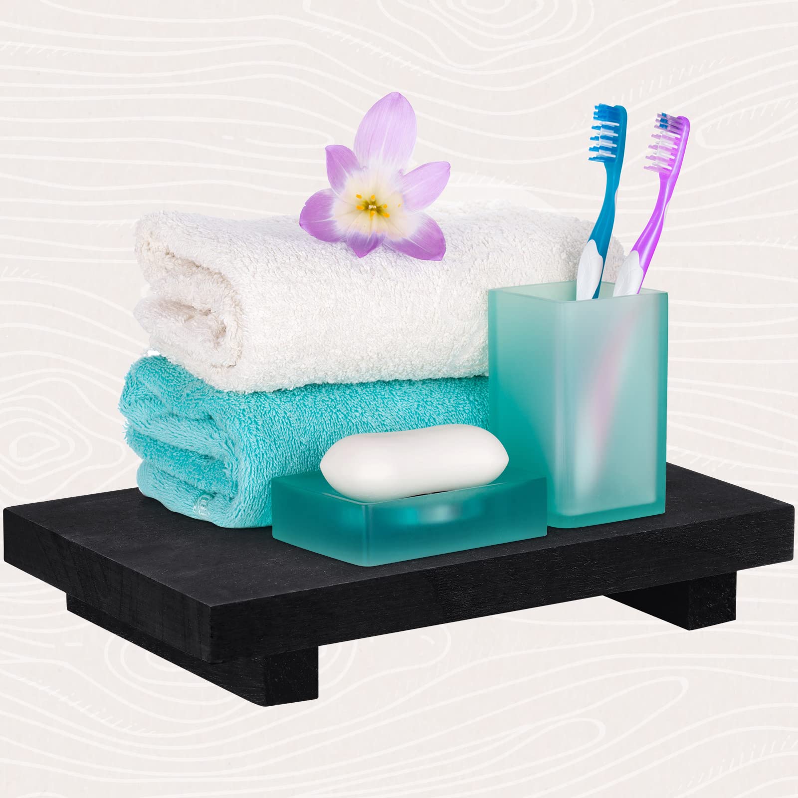 Wood Riser Tray Soap, Stand Soap Tray For Kitchen Sink, Wood Pedestal For Kitchen Counter Sink Stand Decorative Rustic Bathroom